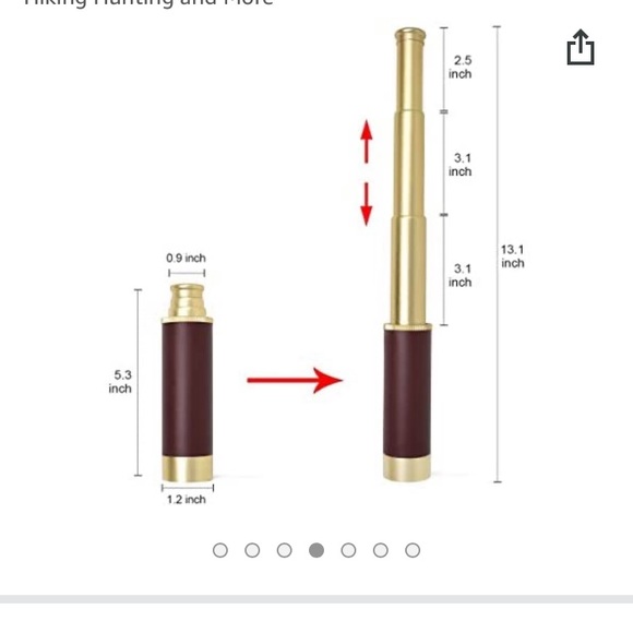 COPY - Brass telescope NWT By: Safari - Picture 3 of 11